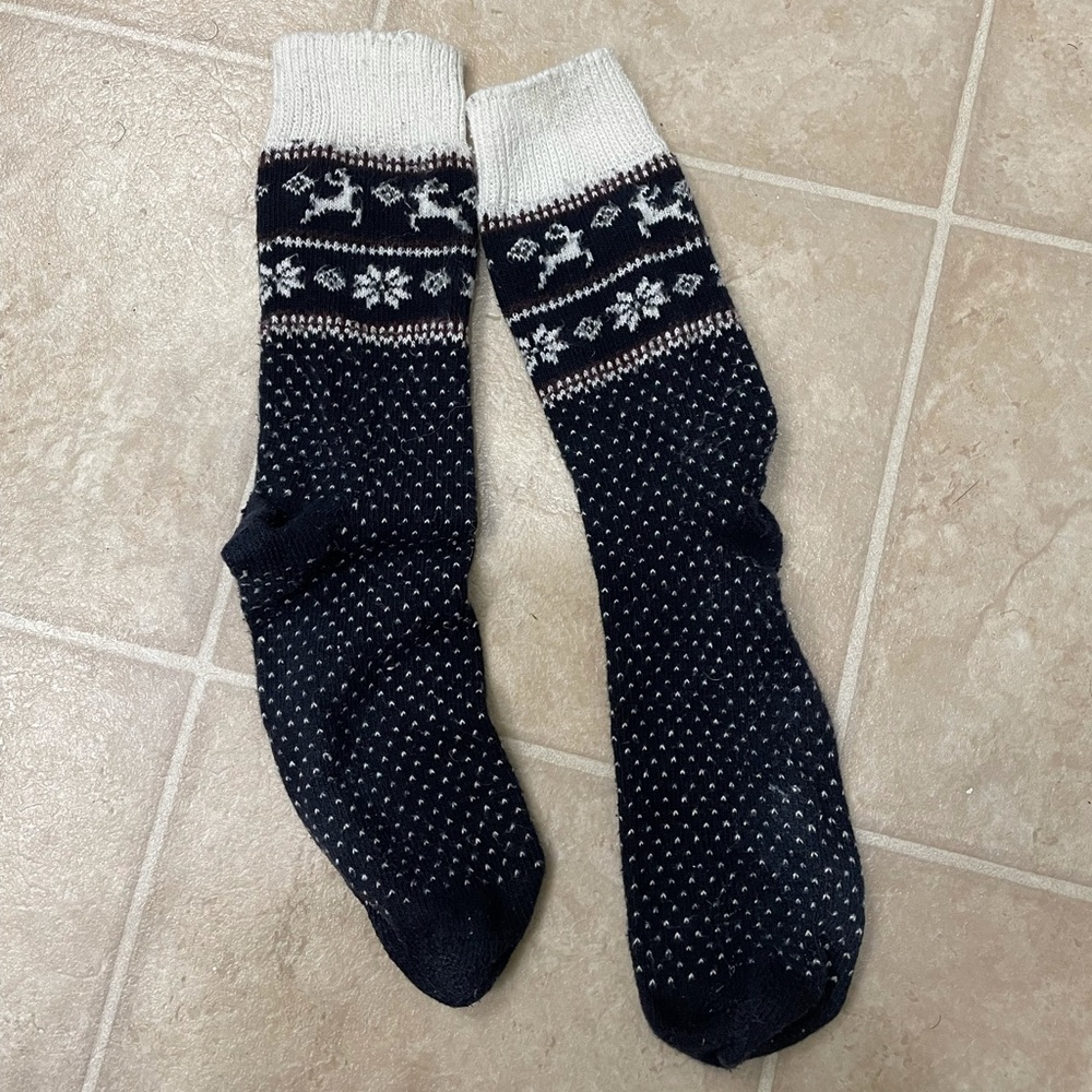 men’s socks white Navy dress Christmas fog Nike